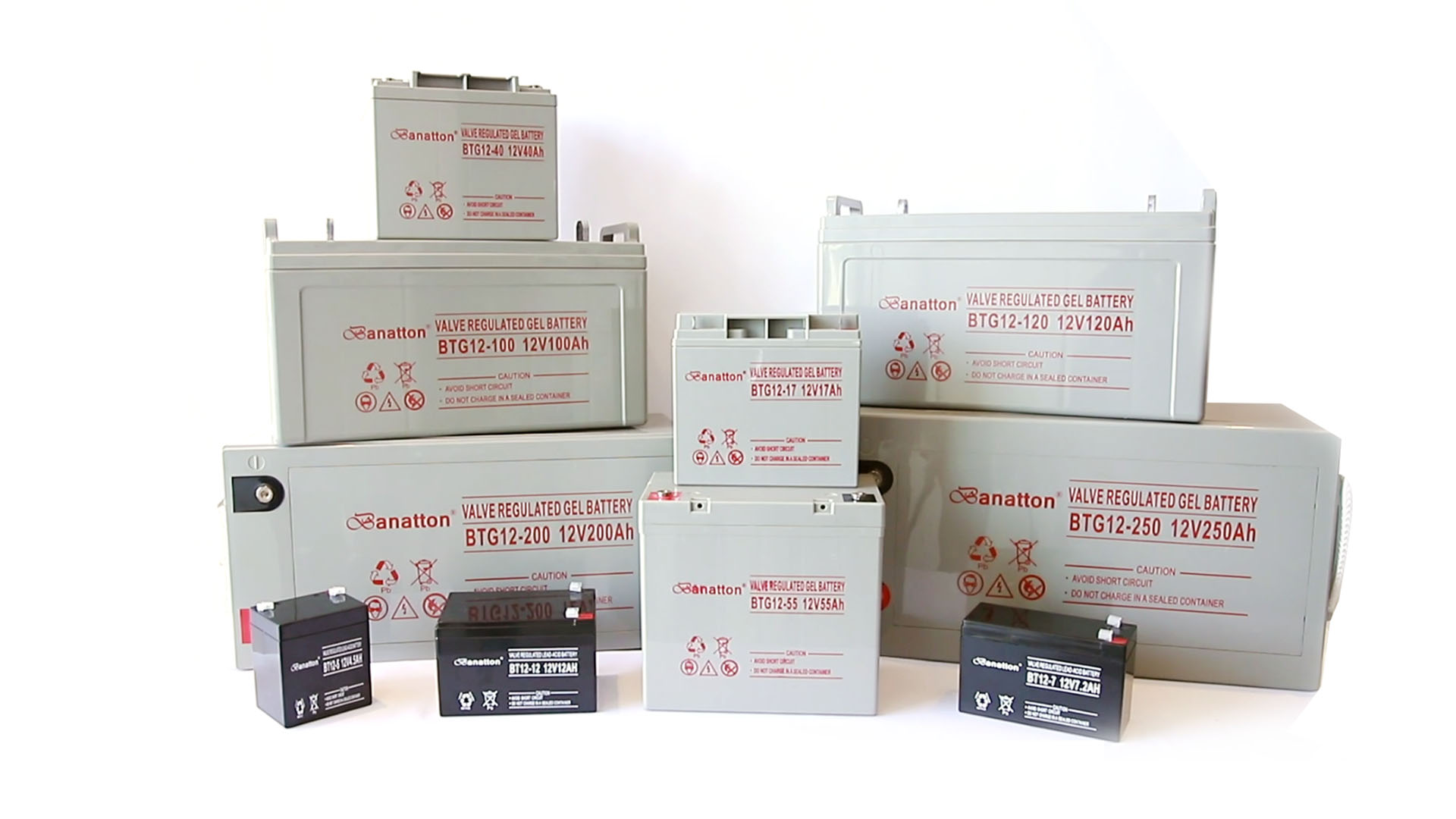 Professional Banatton Solar Lead Acid Battery Accumulator 12V 200Ah Gel Deep Cycle Battery manufacturers