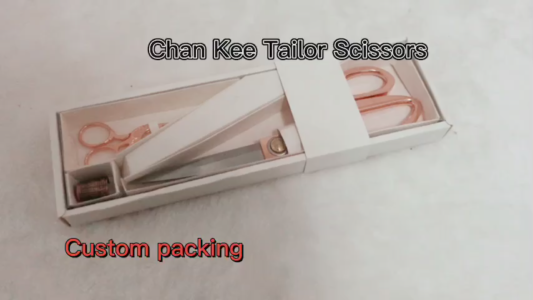 Chan Kee Wholesale Tailoring Rose Gold Couture Ciseaux Tissu Ciseaux Fabricant